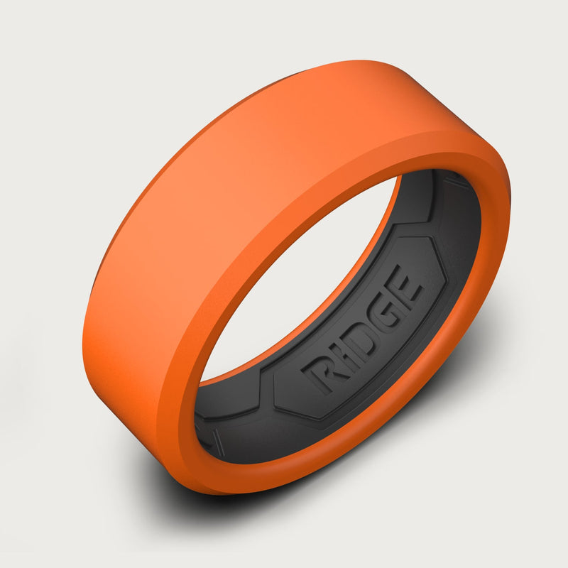 8mm Silicone Ring Set - Basecamp Orange