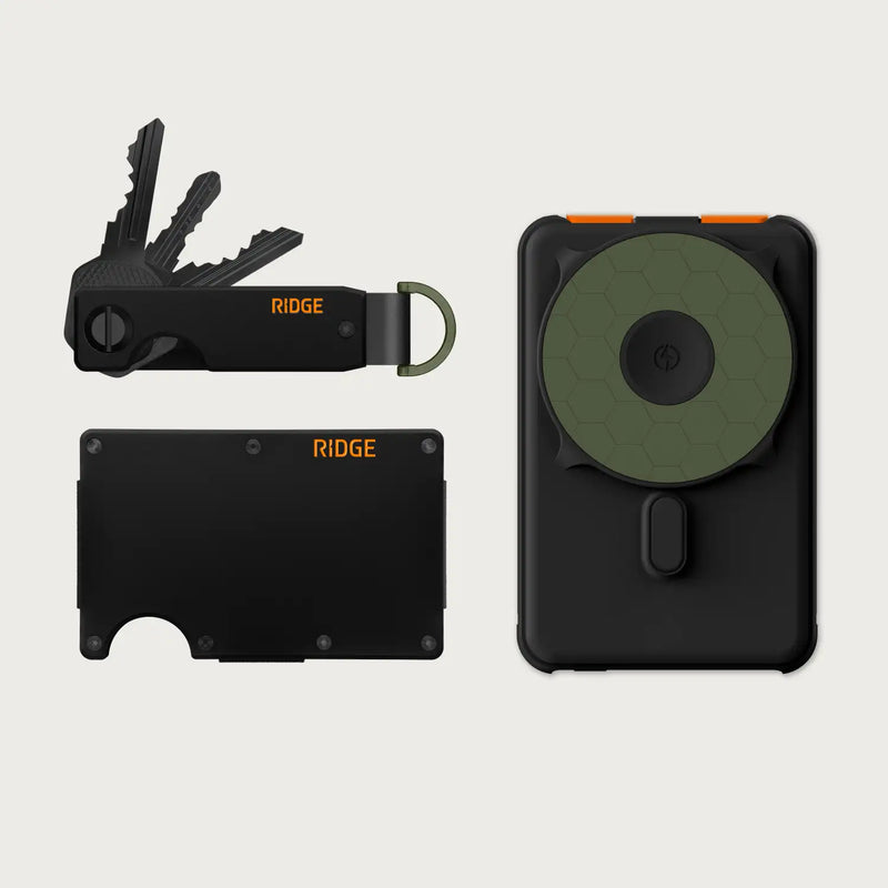 Ridge Wallet + Power Bank + KeyCase - Founder Spec