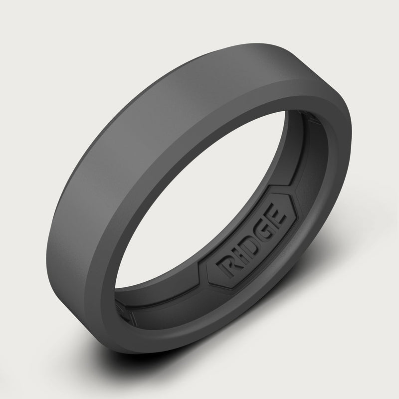 6mm Silicone Ring Set - Gunmetal