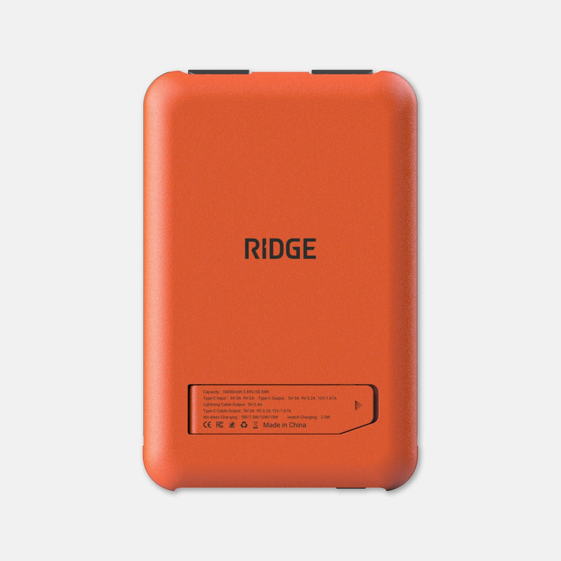 Ridge Power Bank - 10k mAh Bundle - Basecamp Orange - 2-Pack
