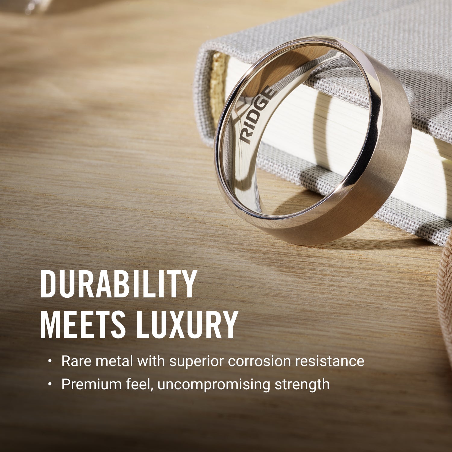 6mm Rounded Ring Set - Platinum - Tantalum