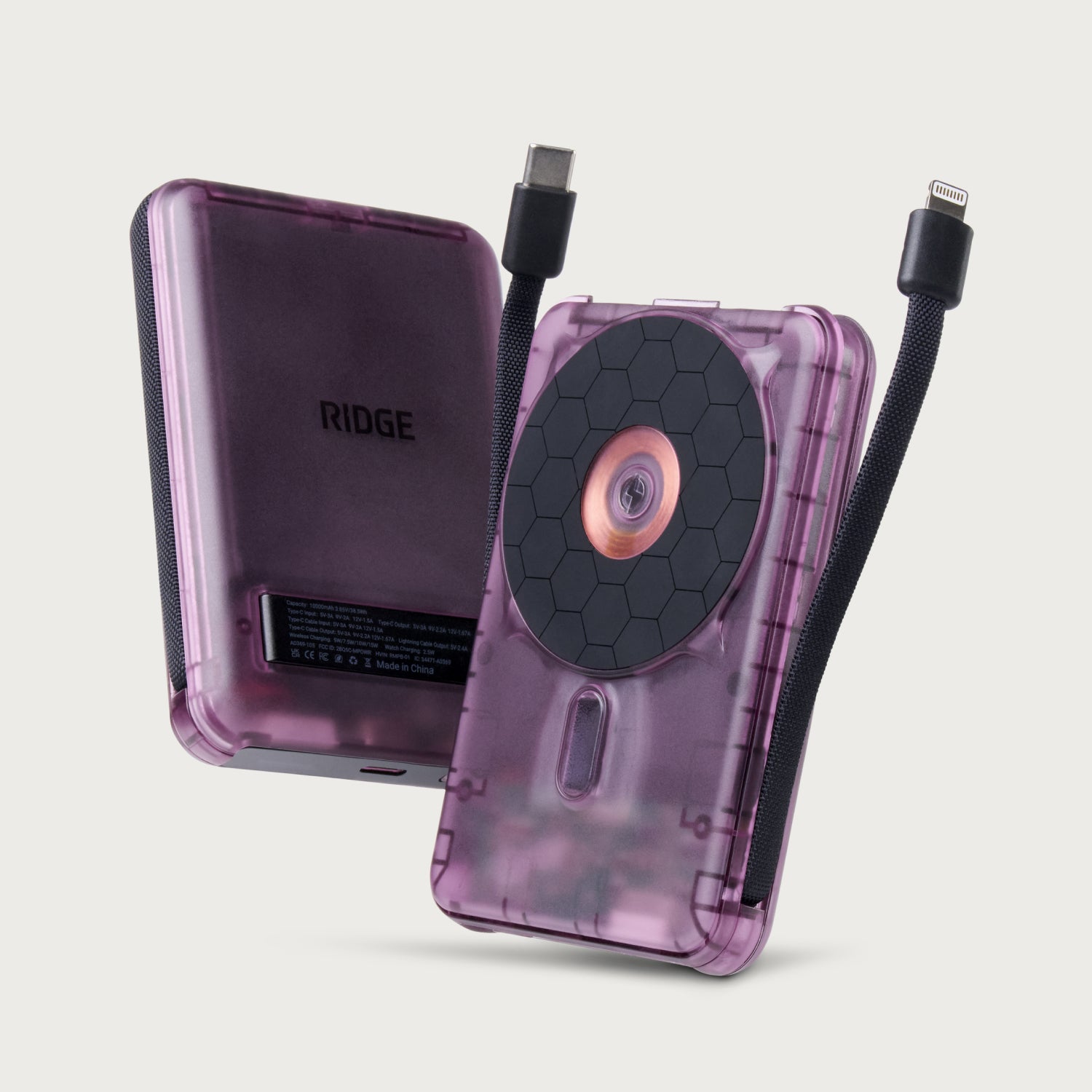 Ridge Power Bank - 10k mAh - Atomic Purple – Ridge AU