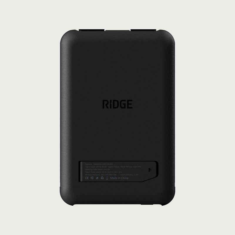 Ridge Power Bank - 10k mAh Bundle - Matte Black - 2-Pack
