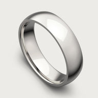 6mm Rounded Ring Set - Platinum - Tantalum - N½ (US 7)