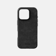 Ridge Phone Case - Midnight Black Leather - iPhone 16 Pro - Midnight Black Leather